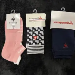 LE COQ レディースゴルフソックス 22-24cm 2点 カバーセット