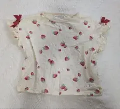 いちご柄フリルTシャツ 100cm conoco