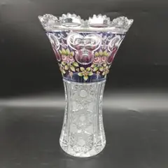 未使用　チェコスロバキア 24K ハンドペイント　花瓶 2025年最新】ボヘミア 花瓶 ハンドペイントの人気アイテム