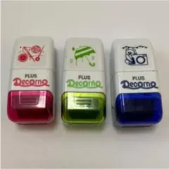 PLUS デコルノ 3つセット ローラースタンプ