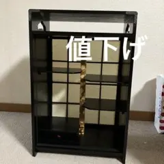 茶道　茶道具棚　茶道具飾り棚　ガラス戸付　春日棚　アンティーク　難アリ 茶道 茶道具棚 茶道具飾り棚 ガラス戸付 春日棚 アンティーク 難
