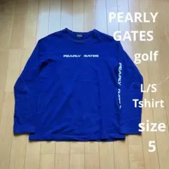 PEARLY GATES golf ロゴ ロンt 長袖シャツ ゴルフウェア