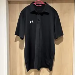 Under Armour HeatGear ブラックポロシャツ LG