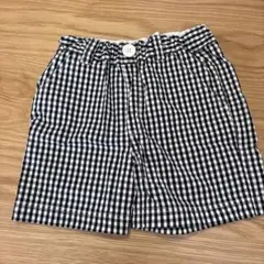 earth music&ecology ネイビー系チェックショートパンツ 95