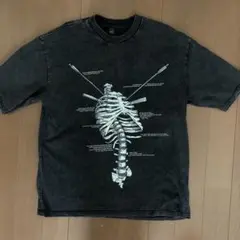 LIANGXILIN 骸骨デザイン Tシャツ Mサイズ ブラック