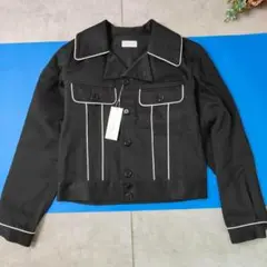 新品 LITTLEBIG 23SS Piping Satin Blouson