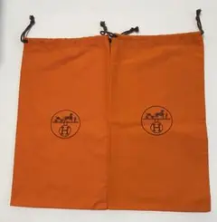 HERMES エルメス 保存袋 巾着 小物入れ 2枚