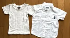 アーバンリサーチDOORS 半袖シャツ ホワイト 90㎝