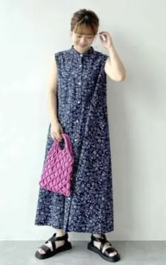 シングルガーゼノースリーブワンピース　studio CLIP タグ付新品