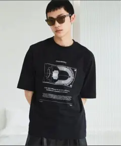 soerte 4 pattern assort graphic Tee　黒