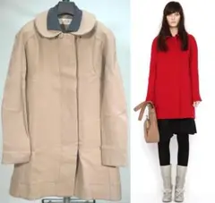 marni マルニ 10AWラウンドカラー比翼コート38