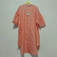 未使用タグ付き。Discoat　ロングシャツ