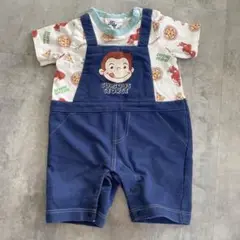 おさるのジョージ　ロンパース　80 カバーオール Curious George