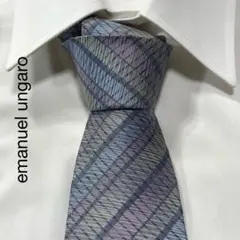 TG2723 emanuel ungaro ストライプ シルク ネクタイ
