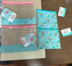 しんちゃん プラスチックポーチ 4個セット