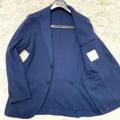 極美品 マッキントッシュ ジャージー ストレッチテーラードジャケット ネイビー