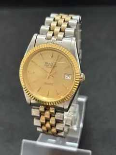 【稼働品】 BULOVA ブローバ デイト 腕時計 メンズ ボーイズ コンビ
