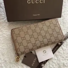 【極上美品】273 GUCCI グッチ ラウンドファスナー 長財布