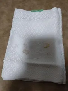 昭和レトロ アンティーク ビンテージ 絹100% 白い帯揚げ 刺繍入り 成人式