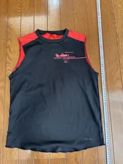 【スポーツウェア　ランニング】MIZUNO ノースリーブシャツ M 黒/赤