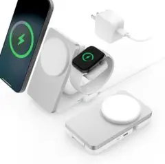 【新品未使用】 3-in-1 ワイヤレス充電ステーション　MagSafe対応