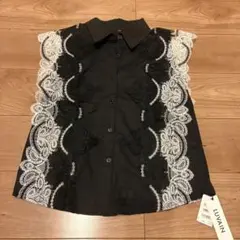 新品・未使用！ Luvain レース装飾 ノースリーブシャツ