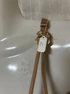 [新品]ベージュ レースブラジャー ホック式(Ｌ)