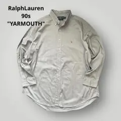 美品！90s ラルフローレン YARMOUTH ボタンダウンシャツ グレー 17