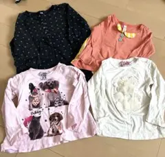 キッズ長袖カットソー 90cm 4点セット