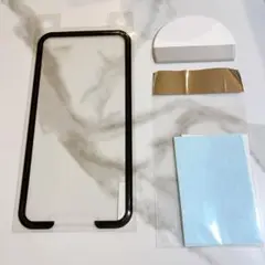 iPhoneXSMAX フルラウンド衝撃吸収 光沢 3D全面 液晶保護フィルム