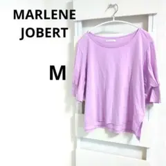 MARLENE JOBERTマルベーヌジョベル　半袖Tシャツ　フリル　紫