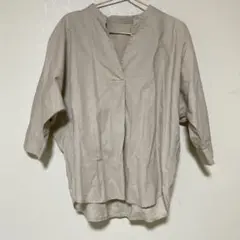 お値下げ！【美品】GU シャツ　ベージュ　Mサイズ