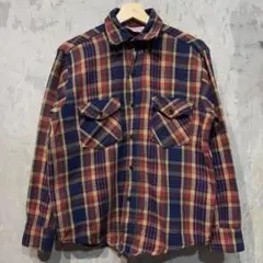 アメリカ製 70's FROSTPROOF フランネル チェック シャツ 長袖