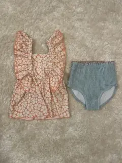 【未使用品】ユナイテッドアローズ 女の子用フリルセパレート水着セット