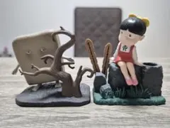 ぬりかべ、猫娘フィギュア2体セット