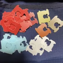 バッグクロージャー　パンの留め具　白80個