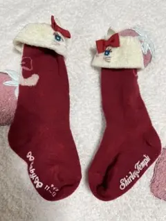 12 猫さんソックス赤