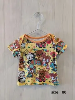 グラグラ　プリントTシャツ　80