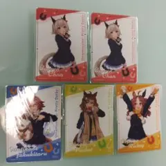 馬娘セブンイレブンオリジナルクリアカード5枚セット