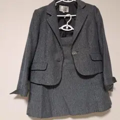 【美品】レディース　女性用　スーツ　ジャケット&スカート　グレー　お呼ばれ　就活