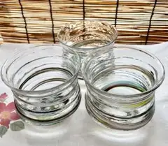 大きめのガラスグラス 3個セット