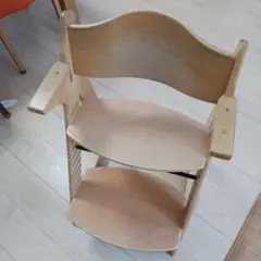 木製 子供用学習椅子 背もたれ付き1️⃣