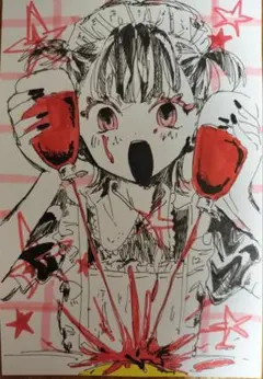 手描きイラスト　アナログイラスト　 オリジナル
