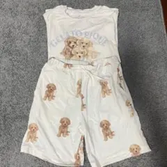 GELATO PIQUE 犬プリント パジャマセット