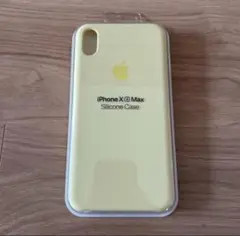 【新品】純正 iPhone XS Max シリコンケース イエロー