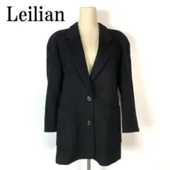 Leilian レリアン ビッグテーラードジャケット ブラック 9 B8405