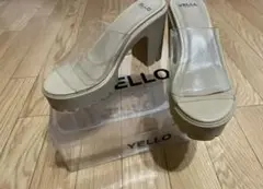 yello クリアサンダル プラットフォームサンダル O2