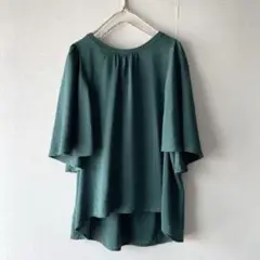 nop de nod（ノップドゥノッド）レーヨンナイロンケープブラウス