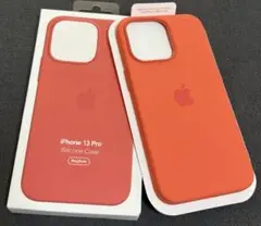 新品未開封の純正iPhone 13 Pro シリコンケース オレンジ