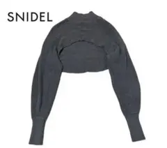 【SNIDEL(スナイデル)】マイクロショートニットトップス